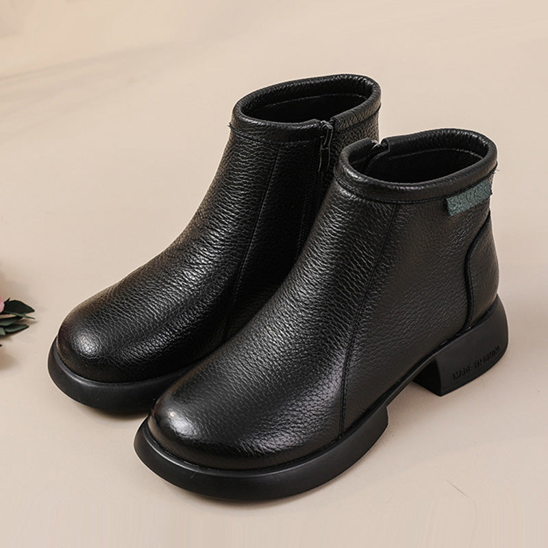 SIRA™ - Bottines mi-montantes en cuir