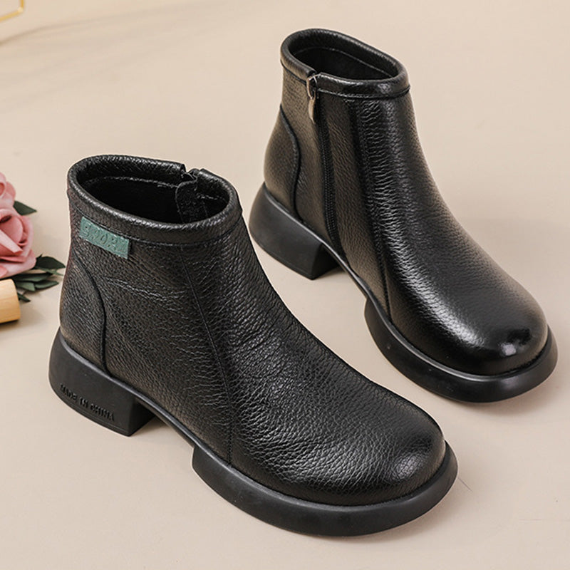 SIRA™ - Bottines mi-montantes en cuir