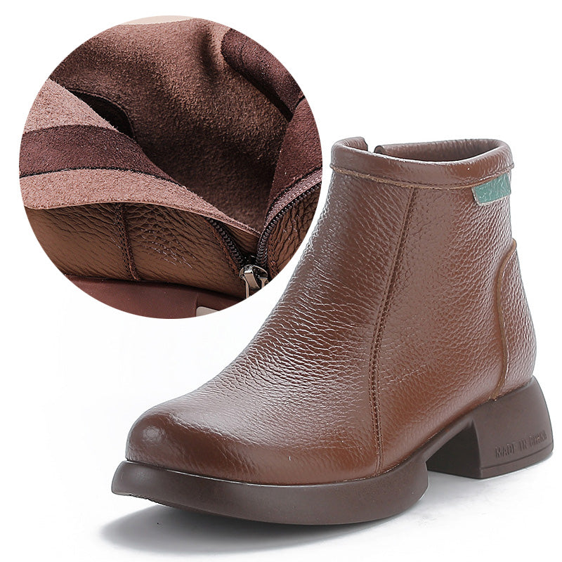 SIRA™ - Bottines mi-montantes en cuir