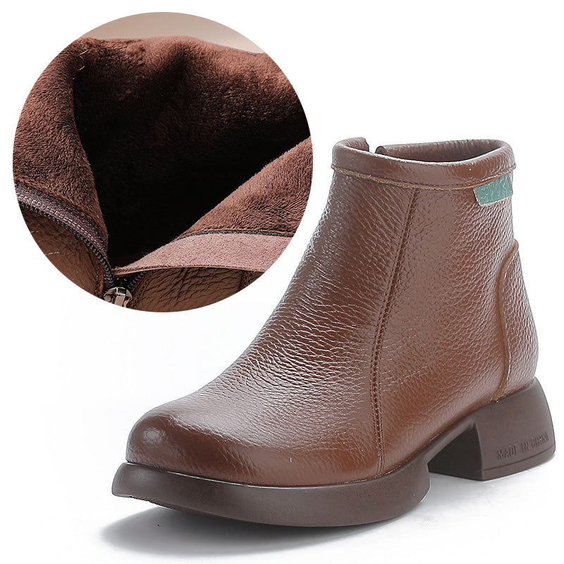 SIRA™ - Bottines mi-montantes en cuir