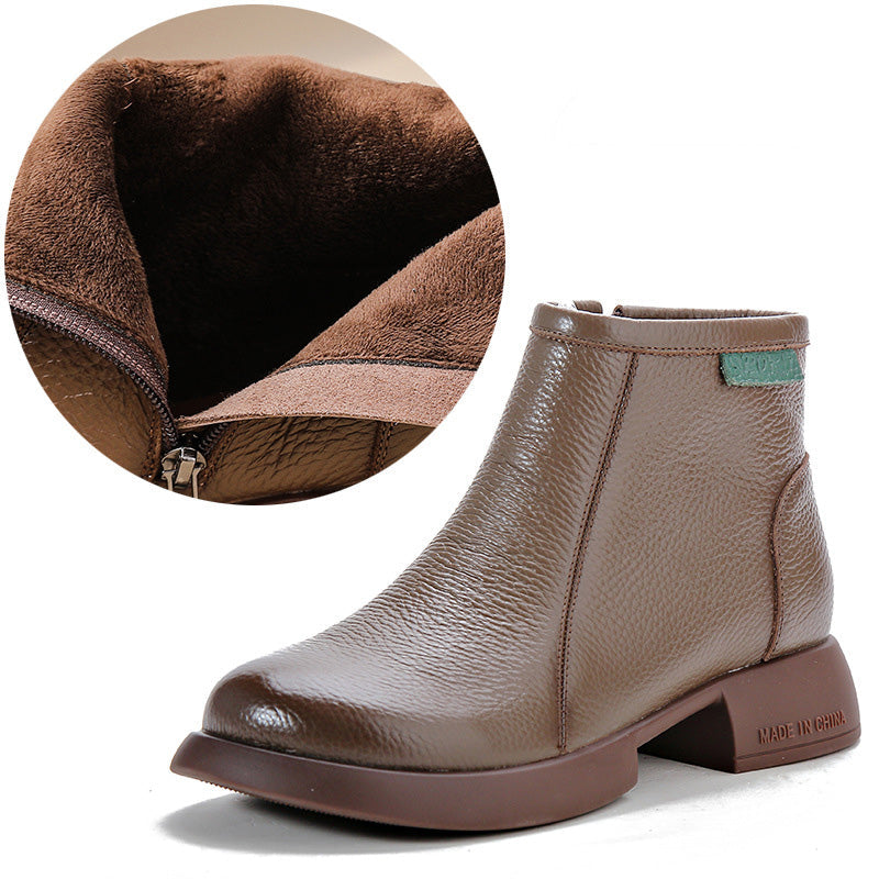 SIRA™ - Bottines mi-montantes en cuir